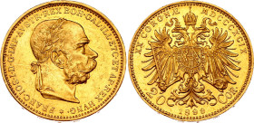 Austria 20 Corona 1899 MDCCCXCIX Key Date