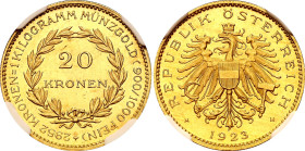 Austria 20 Kronen 1923 NGC MS64