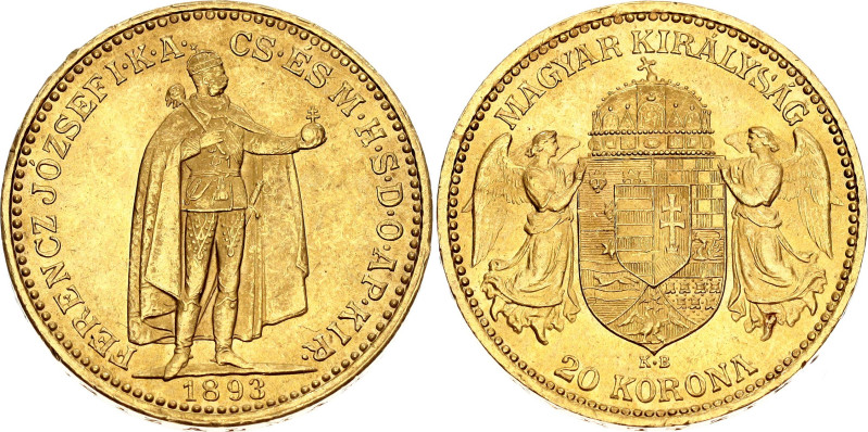 KM# 486, N# 33163; Gold (0.900) 6.77 g.; Franz Joseph I; UNC