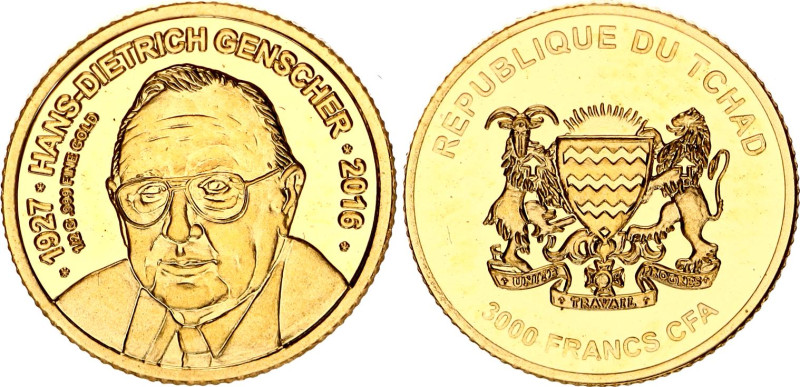 Gold (.999) 0.51 g., Proof; Hans Gensher