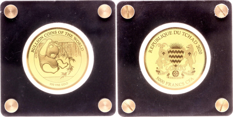 Gold (0.999) 0.16 g., 40 mm.; Bullion Coins of the World - Panda; In the origina...