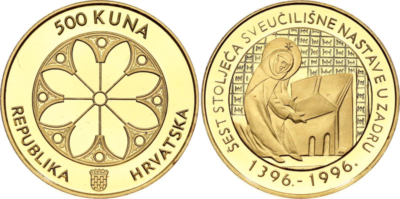 KM# 55, N# 100501; Gold (0.986) 3.50 g.,18 mm., Proof; 600th Anniversary of the ...