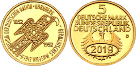 Germany - FRG 5 Deutsche Mark 1952 D (2019) Restrike