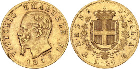 Italy 20 Lire 1873 M BN