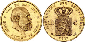 Netherlands 10 Gulden 1877