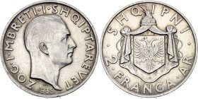 Albania 2 Franga Ari 1935 R
