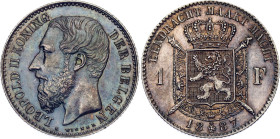 Belgium 1 Franc 1887