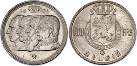 Belgium 100 Francs 1951