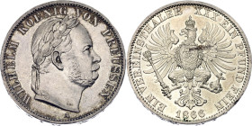 German States Prussia 1 Vereinsthaler 1866 A