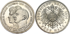 Germany - Empire Anhalt-Dessau 5 Mark 1914 A NGC UNC