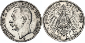 Germany - Empire Baden 3 Mark 1910 G