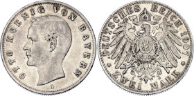 Germany - Empire Bavaria 2 Mark 1907 D