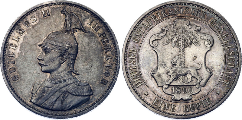 KM# 2, N# 11913; Silver; Wilhelm II; Berlin Mint; Mintage 154394 pcs.; XF+ with ...