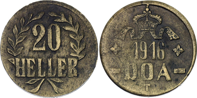 KM# 15a, N# 37340; Type: Obverse B and reverse B; Brass; Wilhelm II; Tabora Emer...