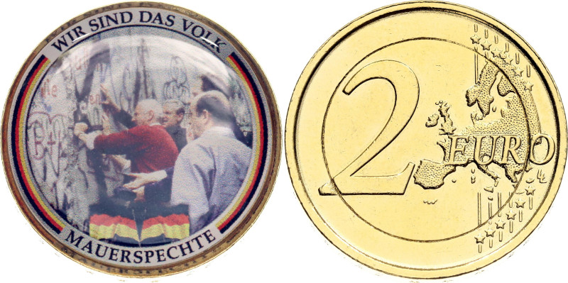 Gold plated bimetallic; The Fall of the Berlin Wall; UNC