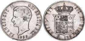 Italian States Naples 120 Grana 1859