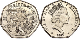 Isle of Man 50 Pence 1995 PM AA