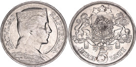 Latvia 5 Lati 1932