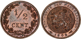 Netherlands 1/2 Cent 1903