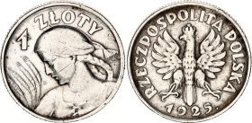 Poland 1 Zloty 1925 .