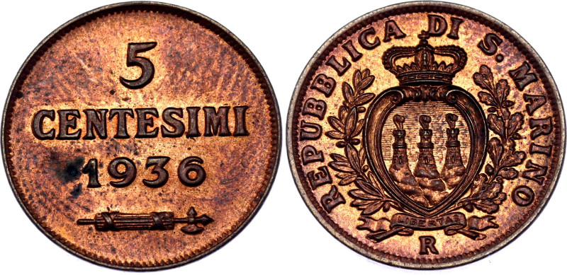 KM# 12, N# 9701; Copper; Rome Mint; UNC with red mint luster