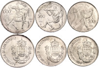 San Marino Set of 3 Coins 1981