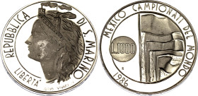 San Marino 1000 Lire 1986 R