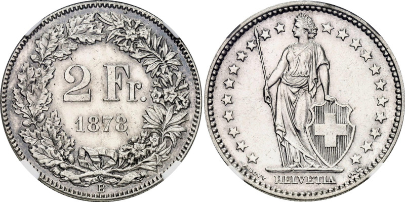 KM# 21, N# 188; Silver; Helvetia standing