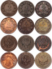 Austria - Hungary 5 x 4 Kreuzer & 4 Krajczar 1860 - 1868
