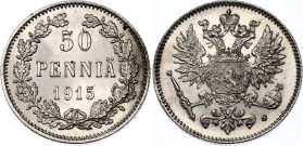 Russia - Finland 50 Pennia 1915 S