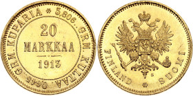 Russia - Finland 20 Markkaa 1913 S