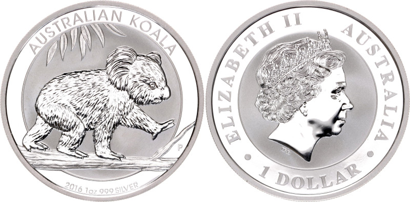 N# 85886; Silver., Proof; Elizabeth II; Koala