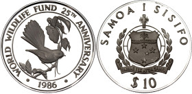 Samoa 10 Tala 1986