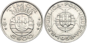 Timor 6 Escudos 1958