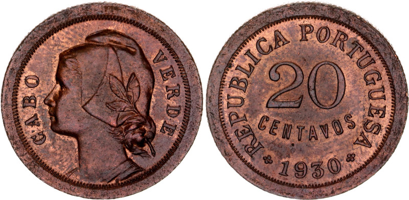 KM# 3, Gomes# CV 03.01, N# 7614; Bronze; UNC