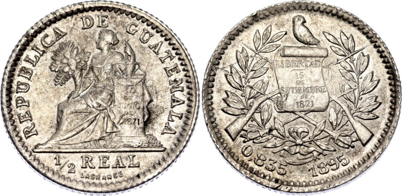 KM# 165, N# 17293; Silver; Guatemala Mint; XF+