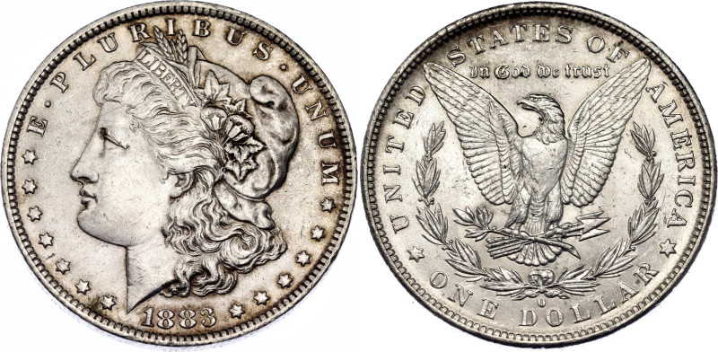 KM# 110, N# 1492; Silver; Morgan Dollar; UNC with mint luster