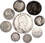 Europe Lot of 9 Coins 1623 - 1828