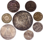 World Lot of 8 Coins 1835 - 1934