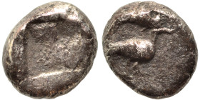 ASIA MINOR. Uncertain. Circa 5th century BC. Obol (silver, 0.61 g, 7 mm). Nearly very fine.