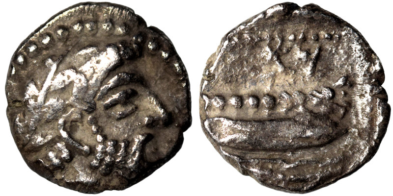 PHOENICIA. Arados. Uncertain king. Circa 400-384 BC. 1/16 Shekel (silver, 0.72 g...