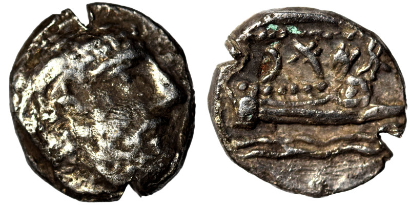 PHOENICIA. Arados. Uncertain king. Circa 400-384 BC. 1/16 Shekel (silver, 0.65 g...