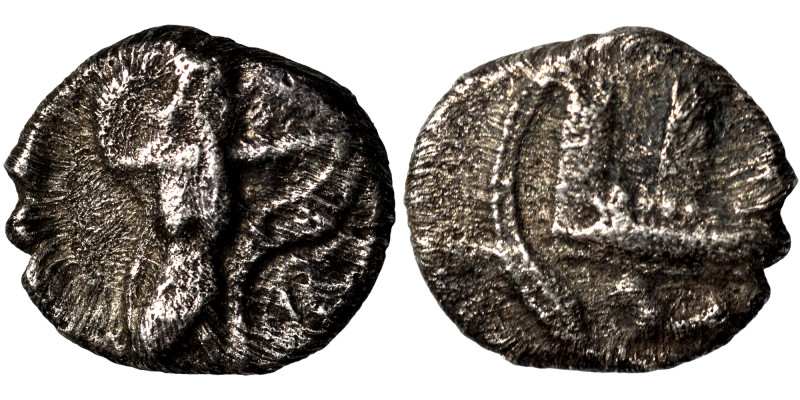 PHOENICIA. Sidon. Time of Ba'alšillem I-Ba'ana, circa 425-401 BC. 1/16 Shekel (s...