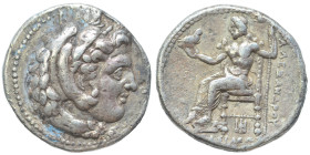 KINGS of MACEDON. Alexander III the Great, 336-323 BC. Tetradrachm (silver, 15.83 g, 27 mm), Babylon. Head of Herakles to right, wearing lion skin hea...