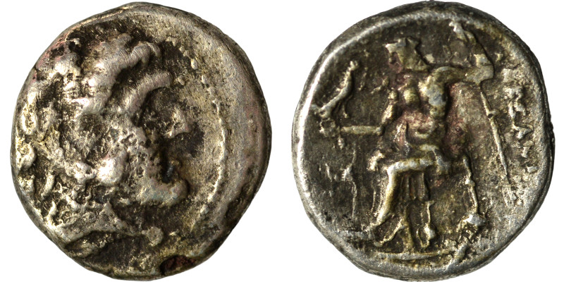 KINGS of MACEDON. Alexander III the Great, 336-323 BC. Diobol (silver, 1.80 g, 1...