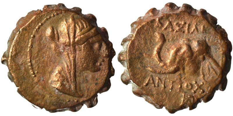 SELEUKID KINGS of SYRIA. Antiochos IV Epiphanes, 175-164 BC. Ae (bronze, 3.30 g,...