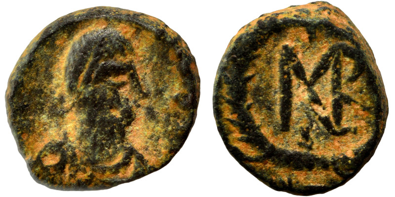 Marcian, 450-457. Nummus (bronze, 1.31 g, 10 mm), Constantinople. D N MARCIANVS ...