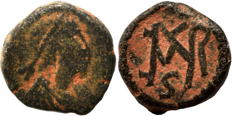 Marcian, 450-457. Nummus, apparently Vandals imitation (bronze, 1.38 g, 11 mm). ...