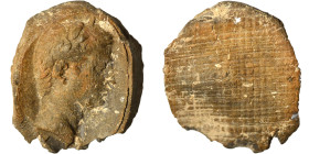 Greek-Roman. Circa 1st-3rd centuries AD. Terracotta token. 3.54 g, 24 mm.