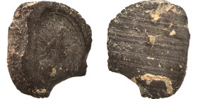Greek-Roman. Circa 1st-3rd centuries AD. Terracotta token. 0.64 g, 13 mm.